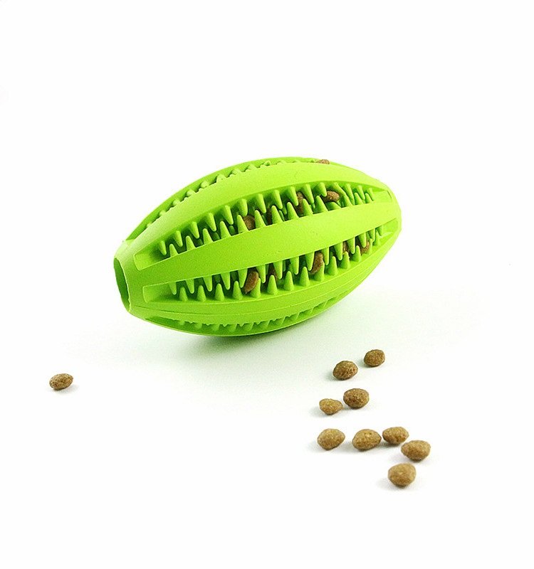 Treat Dispensing Indestructible Dog Toys Puppy Natural Teeth Cleaning Rubber Eco-friendly Dog Chew Toy - 图片 2