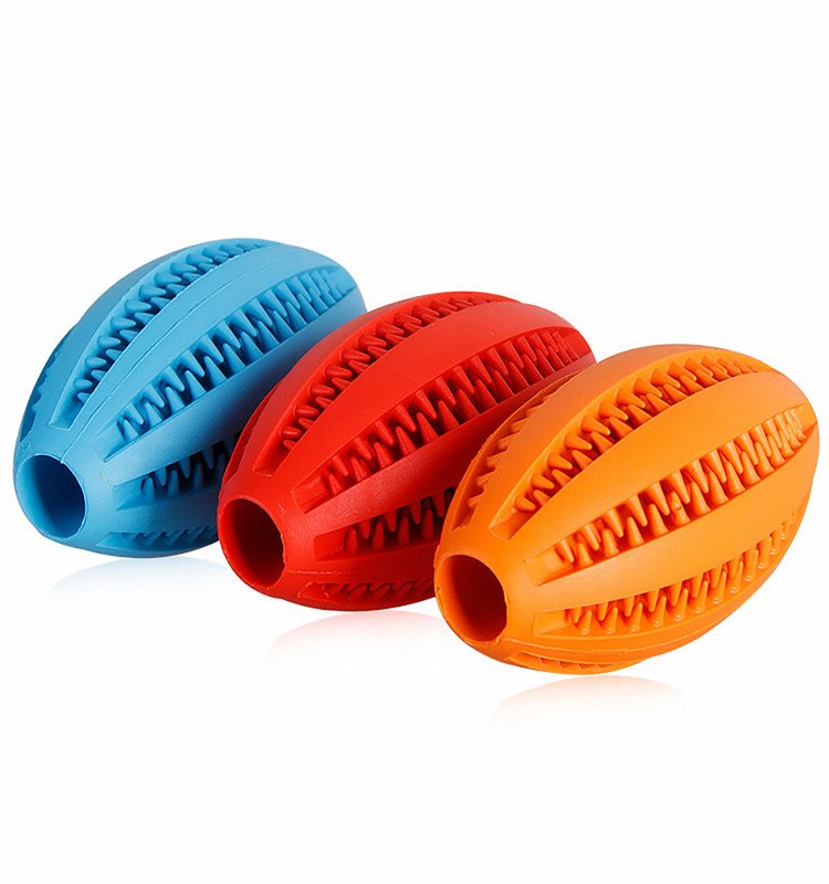 Treat Dispensing Indestructible Dog Toys Puppy Natural Teeth Cleaning Rubber Eco-friendly Dog Chew Toy - 图片 3