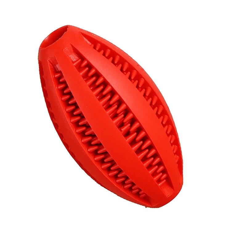 Treat Dispensing Indestructible Dog Toys Puppy Natural Teeth Cleaning Rubber Eco-friendly Dog Chew Toy - 图片 5