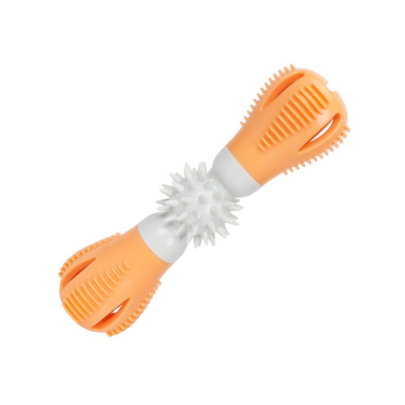 Indestructible Dumbbell Treat Puppy Chew Toys Interactive Food Dispensing Dog Chew Toy - 图片 5