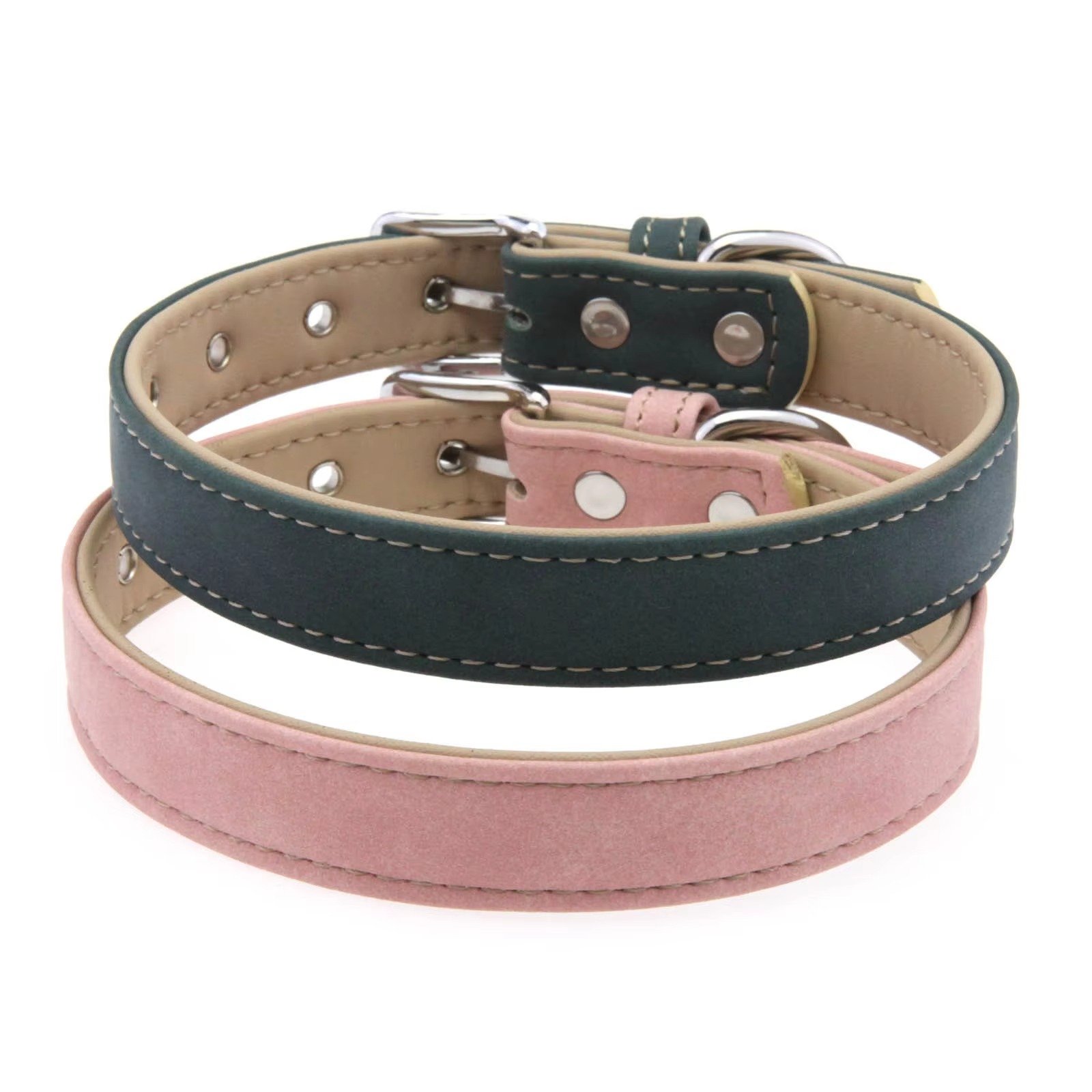 PU Faux Leather Dog Collar - 图片 3