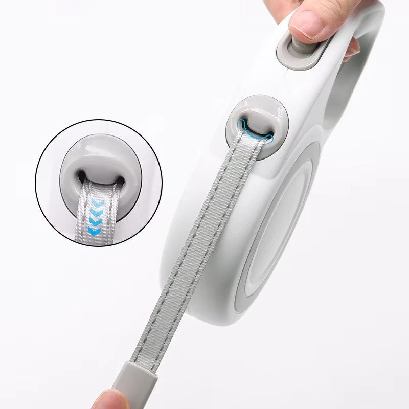 Customized Color Retractable Dog Leash 5m/16ft Nylon Tape Walking Retractable Leash for Dogs - 图片 3