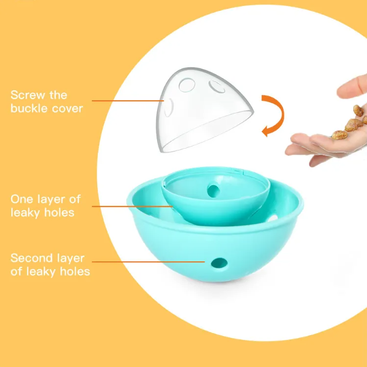 Pet Wobbler Interactive Tumbler Cat and Dog Food Puzzle Toy - 图片 6